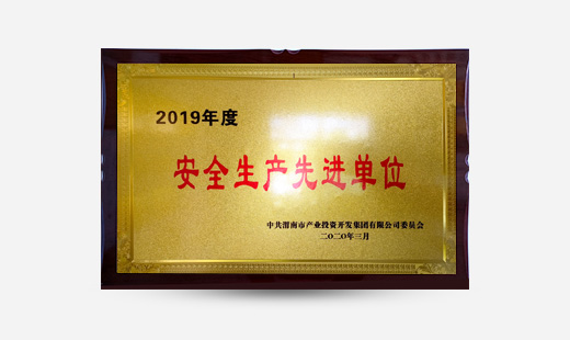 2019年度安全生產(chǎn)先進(jìn)單位